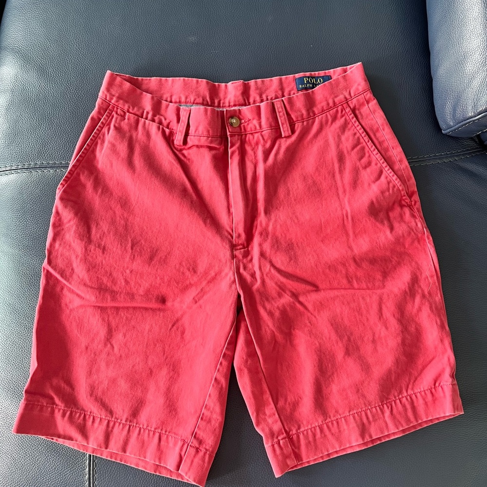 Mens Salmon Polo by Ralph Lauren Shorts
